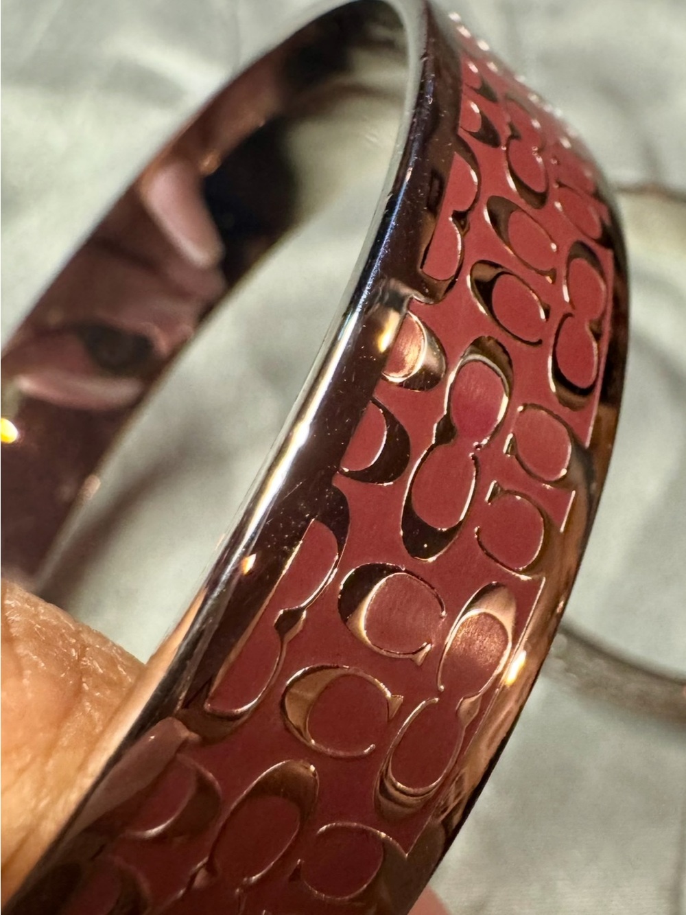 Authentic Coach Signature Bangle - Picture 8 of 8